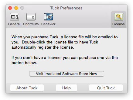 License Preferences